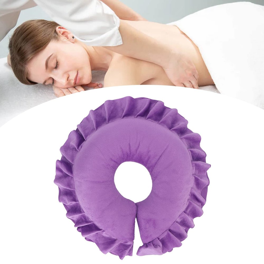 Dioche Face Down Pillow, Soft Spa Salon Massage Face, Table Bed Face Pillow Neck Head Cushion Travel Flight Neck Pad for Beauty Salon Spa Massage()