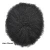 4mm Afro Toupee for Black Men Jet Black Human Hair Replacement Black Mens Curly Toupee Transparent Lace Man Weave Balding Mens Custom Hair Unit Male Hair Systemt with Weaves 120% Medium Densit (4mm Afro Wavy, 1# Jet Black) view 2