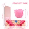 33 PCS Floral Scented Bath Soap Rose Flower Petals, JIALEEY Plant Essential Oil Rose Soap Set Gifts Ideas for Her Women Girls Mom Valentine's Day, Pink Gift Box view 2