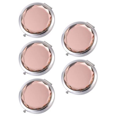 Beaupretty 5pcs Double-Sided Travel Makeup Mirrors Compact Antique Style Folding Mirrors for Purse Small Handheld Cosmetic for Home and Go Use