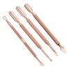 XIXIDIAN 4pcs Double-Ended Stainless Steel Cuticle Pusher Dead Skin Push Remover for Pedicure Manicure Nail Art Cleaner Care Tool view 4