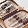 XIXIDIAN Travel Mini Manicure Set Nail Clipper Set 8 in 1 Stainless Steel Pedicure Care Grooming kit view 2