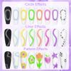 SUPWEE 3D Nail Art Gel Sculpting for Design - 8 Colors Clear White Embossing Tube for Carving Modeling Painting Drawing - Home DIY Manicure view 2