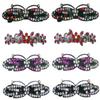 Set of 8 JCGY Metal Barrette Short/Wide Butterfly Barrettes 0552-mRedFuCry view 1