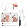 20 Pcs Micro Eyebrow Brush With Cap,Eyebrow Spoolie Brush Micro Eyebrow Lamination Brush 2 Size Multifunctional Micro Spooly Lash Mascara Brush Comb for Eyelash Lift Extensions Brow Clean(White,Black) view 4