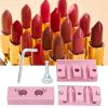 DIY Lipstick, 2 Holes Dual Use DIY Lipstick Aluminum for Makeup Cosmetics-Lip Balm Make Tool Kit Set view 2