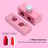 DIY Lipstick, 2 Holes Dual Use DIY Lipstick Aluminum for Makeup Cosmetics-Lip Balm Make Tool Kit Set view 3