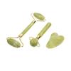 3-in-1 Jade Gua Sha and Face Roller Set, Birth Flowers Design, Face Massage Tools for Skin Head Body Shoulders Muscle, Facial Treatment Skin Tool for Puffy Eyes Saggy Skin and Tired Muscles (Custom) view 1