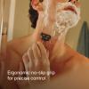 Harry's Original Shaving Kit for Men - Razor Handle, 5 Razor Blade Refills, Foaming Shave Gel, and Travel Blade Cover - German Engineered - Charcoal view 3
