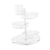 Box Rotating Storage Rack Makeup Cosmetics Carousel Cosmetic Holder Acrylic Skincare Organizer Cosmetic Containers Durable Cosmetics Container Household Pc To Rotate Drawer view 1
