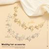 JAKAWIN Pearl Bride Wedding Hair Piece Silver Rhinestone Flower Bridal Hair Vine Accessories for Women (1 Silver) view 2