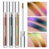 BIOKUSY 3 Colors Metallic Liquid Chameleon Eyeshadow, Multi-Dimensional Eye Looks, Long-lasting Holographic Glitter Multichrome Eyeshadows Makeup (#Peacock+Wonder+Ember) view 2