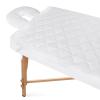 2-Piece Waterproof Massage Table Sheet Set, Extra Soft, Cushy, for Massage Tables, Includes Massage Fitted Sheet and Face Rest Cover, White view 1