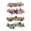 SING F LTD 4PCS French Barrettes Elegant Flower Design Metal Hair Clip Hair Decorations Clasps Headpiece Hair Pin Gift for Women Girls Bridal Bridesmaid view 1