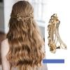 SING F LTD 4PCS French Barrettes Elegant Flower Design Metal Hair Clip Hair Decorations Clasps Headpiece Hair Pin Gift for Women Girls Bridal Bridesmaid view 2
