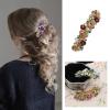 SING F LTD 4PCS French Barrettes Elegant Flower Design Metal Hair Clip Hair Decorations Clasps Headpiece Hair Pin Gift for Women Girls Bridal Bridesmaid view 4