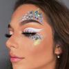 12 Sheets Self Adhesive Rhinestones for Makeup Eyes Face Jewels Gems Face Gems Stick on Rave Festival Accessories Costume For Women Bling Hair Rhinestone Stickers view 3