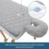 2-Piece Waterproof Massage Table Sheet Set, Extra Soft, Cushy, for Massage Tables, Includes Massage Fitted Sheet and Face Rest Cover, Grey view 3