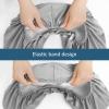2-Piece Waterproof Massage Table Sheet Set, Extra Soft, Cushy, for Massage Tables, Includes Massage Fitted Sheet and Face Rest Cover, Grey view 4