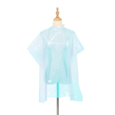 Barber Cape 50pcs Hair Salon Capes Haircut Apron Salon Shampoo Capes Salon Gown For Barber Shop, Professional Haircut Capes Hairdressing Gown (Color : Blue)