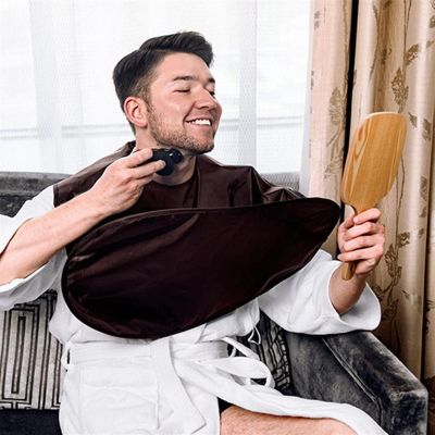 Barber Cape Foldable Professional Haircut Capes Wrap Hair Cutting Umbrella Cloak Salon Barber And Home Hairdressing Hair Styling Barber Accessoires Hairdressing Gown (Color : B)