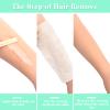 Maitys 200 Pieces Body and Facial Muslin Strips for Hair Removal Natural Muslin Epilating Strips 2.8 x 7.9 Inches Large Bulk for Women and Men view 3