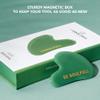 BE SOULFULL Gua Sha | Natural Face Massaging Stone for Firm and Glowing Skin | for Men & Women | 1 Unit (Jade Green) view 3