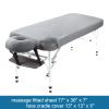 Waterproof Massage Table Sheets, Massage Table Cover Set 2- Piece Include Massage Fitted Sheet and Face Cradle Cover Ultra Soft & Skin-friendly Fit Massage Table & Facial Bed, Grey, 36777 view 3