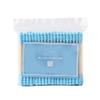 AKOAK 100 Pcs/set Colorful Double Head Spiral Cotton Swabs, Ear Picking Cotton Swabs, Makeup Remover Swabs (Blue) view 1