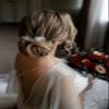 SWEETV 2Pcs Handmade Wedding Hair Pins,Flower Bridal Hair Pin-Beaded Wedding Hair Accessories for Brides, Silver view 4