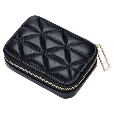 SOLUSTRE Travel Lipstick Organizer Bag Portable Pu Cosmetic Storage Pouch for Women Stylish Makeup Case for Easy Access to Lipsticks and Travel Essentials