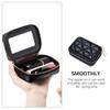 SOLUSTRE Travel Lipstick Organizer Bag Portable Pu Cosmetic Storage Pouch for Women Stylish Makeup Case for Easy Access to Lipsticks and Travel Essentials view 3