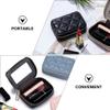 SOLUSTRE Travel Lipstick Organizer Bag Portable Pu Cosmetic Storage Pouch for Women Stylish Makeup Case for Easy Access to Lipsticks and Travel Essentials view 4