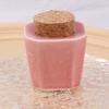 2pcs Porcelain Material Dappen Dish with Soft Wooden Cap Nail Art Acrylic Powder Nail Art Tools Porcelain Cup Porcelain Dappen Cup Nail Art Acrylic Liquid Powder Dappen Dish, Pink view 3