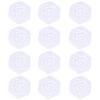 Beaupretty Folding Travel Mirror 12pcs Folding Compact Mirror Plastic Rose Flower Travel Makeup Mirror Portable Pocket Cosmetic Mirror for Travel Outdoor Handbag White Girl Purses view 1