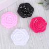 Beaupretty Folding Travel Mirror 12pcs Folding Compact Mirror Plastic Rose Flower Travel Makeup Mirror Portable Pocket Cosmetic Mirror for Travel Outdoor Handbag White Girl Purses view 4