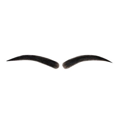 Black Eyebrow Extensions Strips for Women False Eye Brows Human Hair Invisible Lace (1B#-Natural Black)