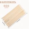 Demissle Hair Removal Waxing Sticks, 800 Pack Wooden Wax Applicator Sticks for Eyebrow, Lip, Nose, Facial Hair Waxing, Smooth Skin Use, Includes 8 Bags of 100 Pieces Each view 2