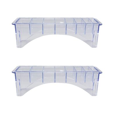 Beaupretty 2pcs Electric Clipper Comb Storage Case Slots Organizer for Hairdressing Accessories Comb Holder Convenient Hair Clipper Caliper Display Box
