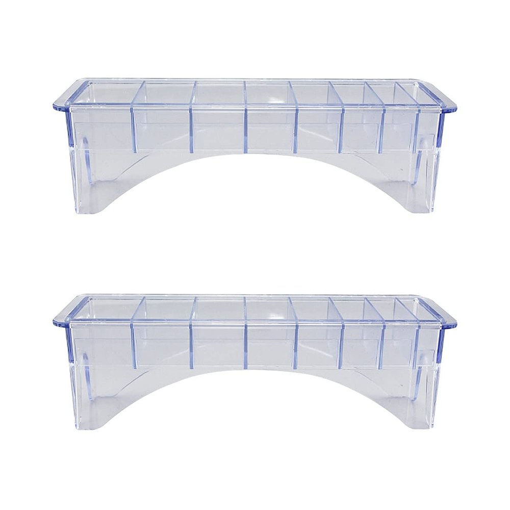 Beaupretty 2pcs Electric Clipper Comb Storage Case Slots Organizer for Hairdressing Accessories Comb Holder Convenient Hair Clipper Caliper Display Box