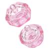 FOMIYES Glass Containers Nail Glass Cup 2Pcs Nail Art Acrylic Liquid Powder Dappen Dish Glass Crystal Manicure Cup with Lid Nail Art Mixing Accessory Glass Containers Glass Dishes view 1