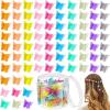 100 Pieces Butterfly Hair Clips with Box - Cute Mini Clips and Hair Accessories for Women (Jelly Color) view 1