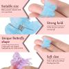 100 Pieces Butterfly Hair Clips with Box - Cute Mini Clips and Hair Accessories for Women (Jelly Color) view 3