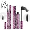 Benuomi 4D Silk Fiber Lash Mascara Long Lasting Waterproof Mascara Thickening Lengthening Mascara 2pcs/Set Mascara and Eyeliner Set Durable Waterproof Eyeliner Liquid Eyeliner Pencil Eyes Makeup Kit (2 IN 1-A) view 3