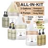 Spa Collection Gallon & Dispenser Set | 1-Shoppe Amenities Kit | Shampoo, Conditioner, Body Wash | Refillable 10.14 oz Pump Bottles view 1