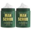 Body Prescriptions Mens Exfoliating Body Scrub  Ultimate Skin Cleansing Wash in Jar with Twist-Top Lid, For All Skin Types, 21 Ounce (Pack of 2), Aloe Vera view 1