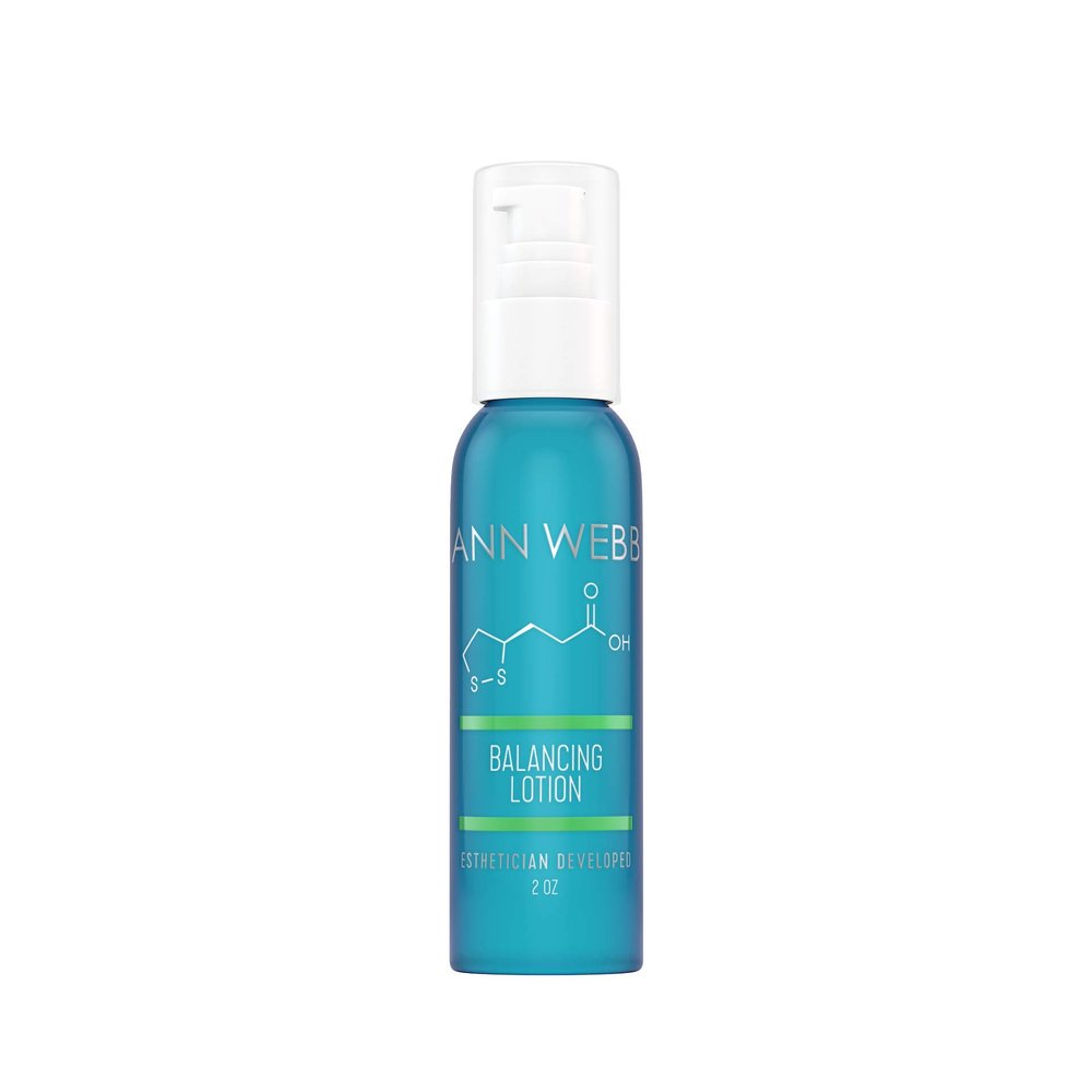 Ann Webb Skin Balancing Lotion - Lightweight Night Moisturizer for oily skin - Will not leave your skin greasy - Great for normail to oily skin types. (2 oz)
