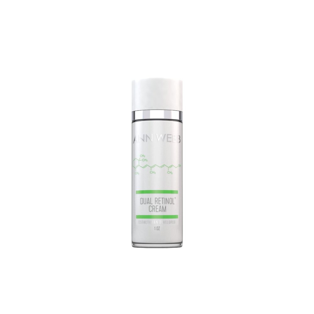Ann Webb Dual Retinol Cream - All Natural Night Moisturizer w/Time Release Retinol Gentle & Powerful Exfoliator, Anti-Aging, Anti-Wrinkle, Smoothing Fine Lines & Brightening Night Cream 1oz