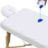Massage Table Sheets 100% Waterproof 2-Piece Massage Table Cover Sets Multi-sizes Include Massage Fitted Sheet & Face Cradle Cover Ultra Soft & Skin-friendly Fit Massage Table & Facial Bed view 1