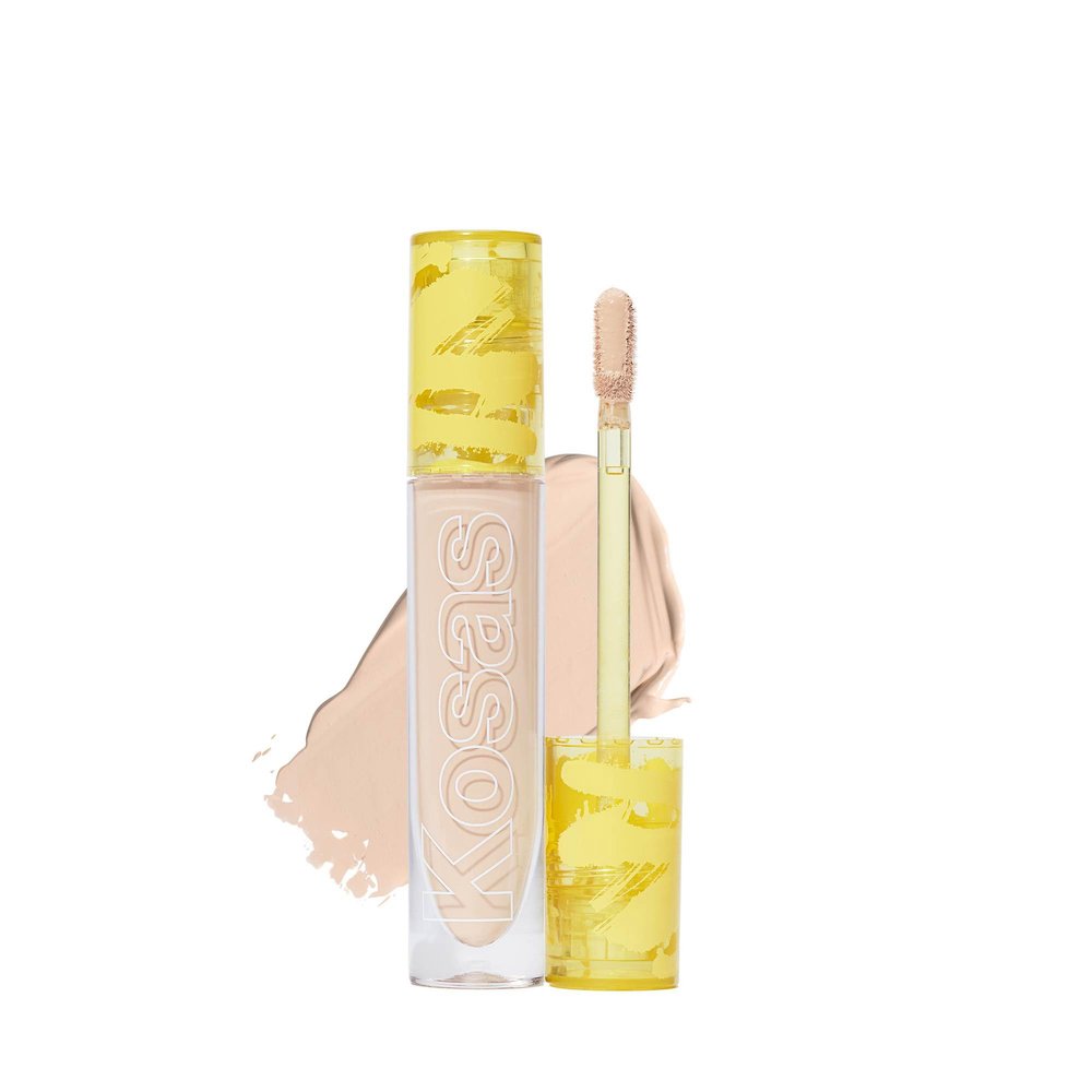 Kosas Revealer Concealer - Medium Coverage Makeup with Hyaluronic Acid, Conceals Dark Circles Under Eyes, Dark Spots and Blemishes + Brightens, Hydrates, Long-Lasting & Vegan, (Tone 3.2 O)
